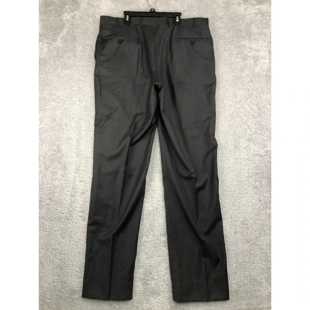 Corneliani Pants Men 36x34 (Tag 54R) 100% Virgin Wool Black
